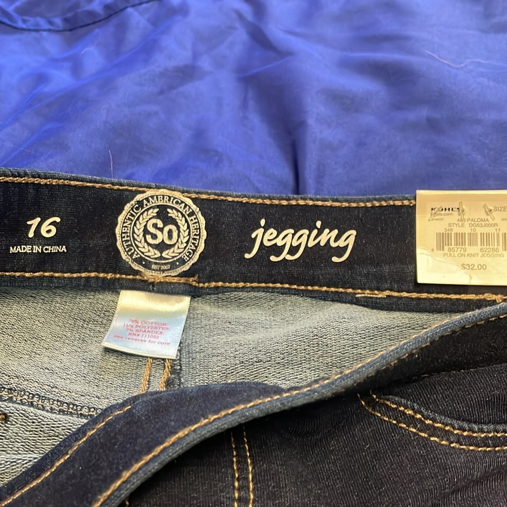Jeggings sz 16 junior - Picture 2 of 4